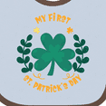 thumbnail image 4 of Inktastic My First St Patrick's Day Baby's First St Patrick's Boys or Girls Baby Bib, 4 of 4