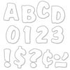 TREND Ready Letters®, Splash Uppercase, 4", White, Pre-K - Grade 12, Pack Of 76