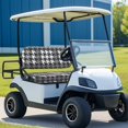 thumbnail image 2 of Psesaysky Houndstooth Pattern Golf Seat Covers for Cart Universal Fit Ezgo Txt Golf Cart Front and Rear Seat Cushion Cover Breathable All Seasons Decorations, 2 of 8