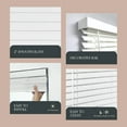 thumbnail image 2 of REGAL ESTATE ,SPC , Cordless 2" Smooth Faux Wood Blind, 63"W x 64"H, Smooth White, Blinds for Indoor Windows, Blinds for Bedroom, Bathroom, Kitchen, 2 of 8
