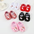 thumbnail image 2 of Crib Shoes Baby Learning Walking Shoes Flowers Decoration Sweet Princess Shoes, 2 of 8