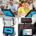 thumbnail image 6 of FIEWESEY for Walmart ONN 10.1 Inch Tablet Case Gen 3 2022 (Model:100071485),Adjustable Shoulder Strap Hand Strap Rotatable Stand Kids Shockproof Case for Onn 10.1 Inch 3nd Gen Tablet (Black/Blue), 6 of 6