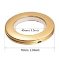 thumbnail image 4 of Unique Bargains Curtain Grommets Plastic 1.5 Inch Inner Dia Drapery Eyelet Rings Gold Tone 12pcs, 4 of 5