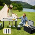 thumbnail image 7 of 4 Pcs Folding Table Legs Heavy Duty, 12 inch Metal Foldable Leg, Foldable Furniture Legs with Mounting Screws, Replacement Folding Leg for Camping Table Bed Desks Dining Tables, Black, 7 of 7