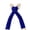 Blue, variant on Gloves Fashion Sparkly Sequin Long Velvet Length Arm Sleeves Wedding Prom For