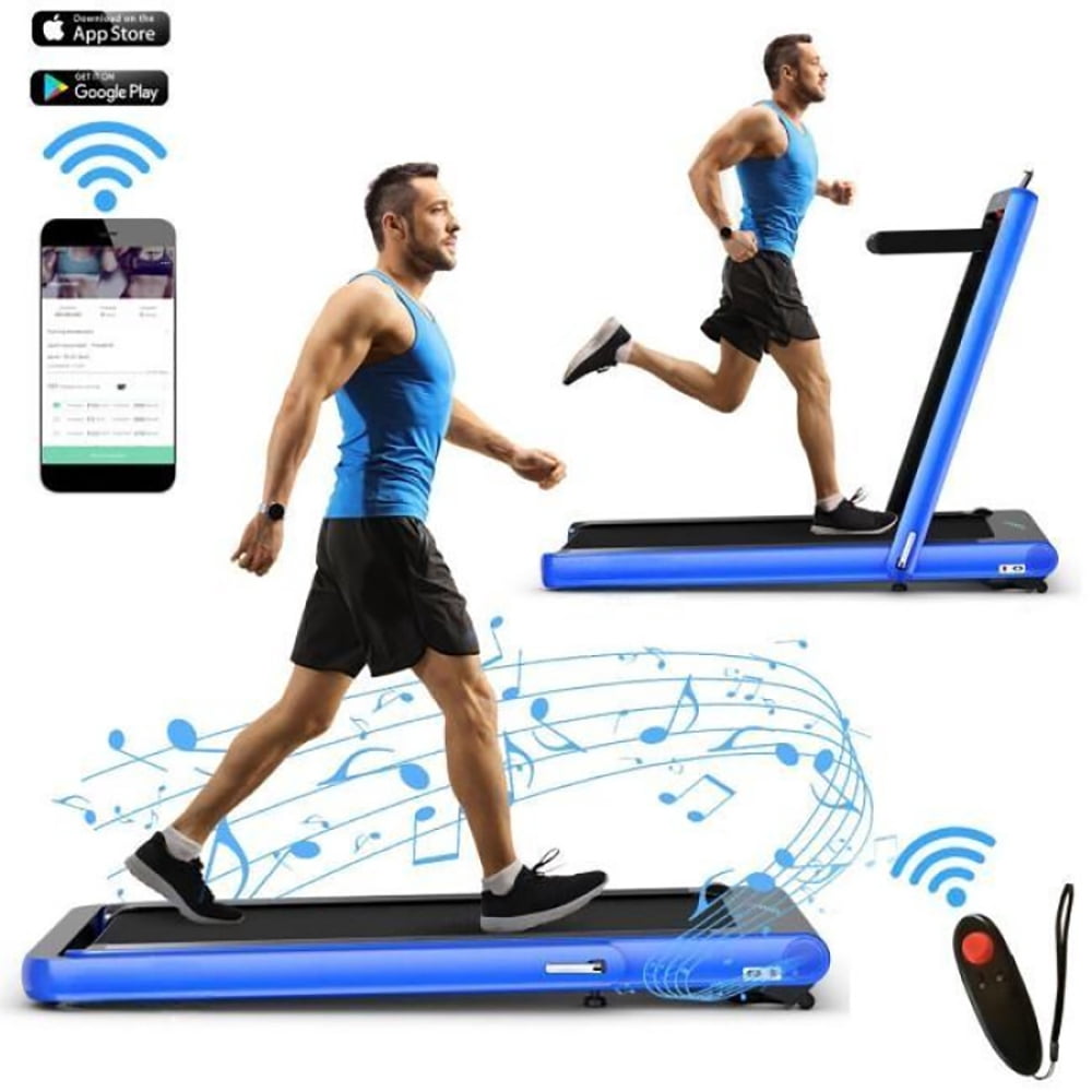 Spaco Walking Machine, Treadmill, 4.75HP 2 In 1 Folding Walking Pad Treadmill with Remote APP Control