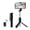 Black, variant on Extendable Selfie Stick Tripod with Fill Light & Bluetooth Remote, Cell Phone Stand for Selfies Live Streaming Vlogging