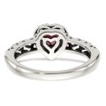 thumbnail image 2 of 5mm Garnet Ring in Sterling Silver with 14K Gold Accents, 2 of 5