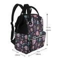 thumbnail image 2 of Fuzoiu Roses Flowers Print Diaper Bag Backpack,Baby Essentials Travel Tote,Multi function Waterproof Diaper Bag, Travel Essentials Baby Bag - Unisex, 2 of 6