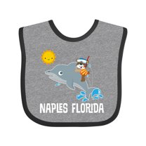 Inktastic Naples Florida Vacation Boys or Girls Baby Bib