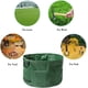 thumbnail image 4 of Bolsa estándar de 63 galones para jardín y patio, reutilizable y plegable, para hojas y desechos de césped, piscina y jardín., 4 of 7