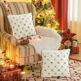 thumbnail image 4 of Bowknot Plushs Pillowcase Floating Window Bedside Sofa Pillow Cushion Christmas Pillowcase With Lock Edges Size Is 17.72x17.72 Inches, 4 of 6