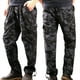 thumbnail image 1 of Pantalones largos de algodón para hombre, multibolsillos, cintura elástica, resistentes al desgaste, pantalones largos para hombre, 1 of 6