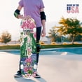 thumbnail image 4 of 31"x8" Green Jaguars Complete Skateboards for Beginners, Double Kick 7 Ply Maple Deck pink orchids blue porcelain Skateboard with Wheels, Gifts for Kids Teens, 4 of 8