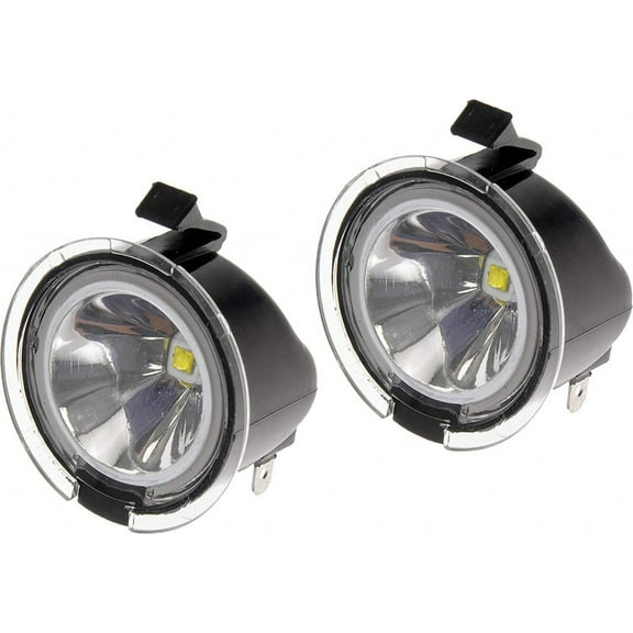 KarParts360 For Ford F-150/Lobo 2009 10 11 12 13 2014 Mirror Puddle Light | Clear Lens | Black Housing | LED | Plastic | Clip-On | 12 Voltage | Clearance Lighting | For 3F1Z-13B375-AA, 5F1Z13B375A