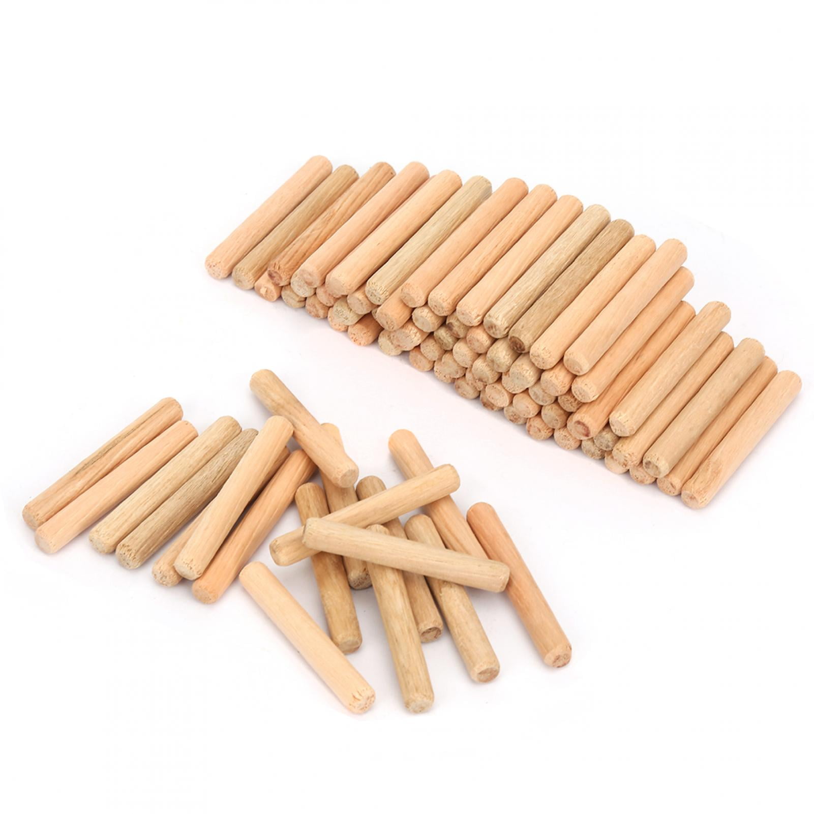 Wooden Craft Dowel Pins, Chamfered Ends Easy Insertion Wooden Craft
