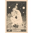 thumbnail image 2 of Henri van der Stok 14x18 Gold Ornate Wood Frame and Double Matted Museum Art Print Titled - Zodiac Sign Virgin (1880 - 1920), 2 of 4