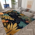 thumbnail image 3 of Area Rug 3x5 ft Brown Vintage World Map Living Room Non-Slip Rug, 3D Print Floor Carpet, Soft Large Area Rugs for Bedroom Dining Room Kitchen, Washable Low-Pile Rug, 3 of 7