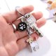 thumbnail image 3 of Llavero con colgante de perro pastor y Bulldog para hombre y mujer, joyería para mascotas, regalo de Navidad, 3 of 4
