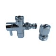 thumbnail image 2 of Herramientas de válvula de desviador de grifo latón versátil 55/64 a 15/16 Adaptador Fregadero Fregador Fregadero Conector de manguera para el jardín, 2 of 8
