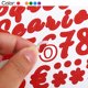 thumbnail image 3 of Uxcell Alphabet Letters Numbers Stickers Set, Self Adhesive Cursive, 6 Colors 12 Sheets, 3 of 6