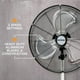 thumbnail image 3 of Ventilador de piso con pedestal y soporte Hurricane de 3 velocidades, 3 of 5
