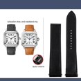 thumbnail image 3 of Reloj de cuero de liberación rápida de 21 mm con accesorios para pulsera de reloj con hebilla flotante Caitier Santos WSSA0009 WSSA0018, 3 of 5