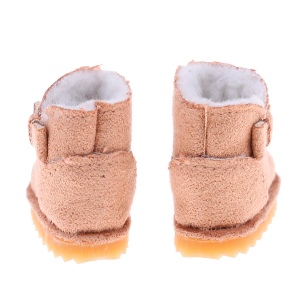 1/6 Cute PU Leather Shoes Snow Boots for 12'' Neo Takara Blythe Doll Accessory 