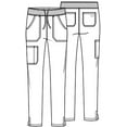 thumbnail image 5 of Dickies EDS Essentials Scrubs Pant For Women Mid Rise Tapered Leg Pull-on Plus Size DK090, 3XL, New Dawn, 5 of 7