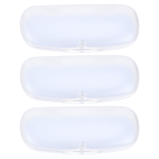 MasteelfCA 3 Pcs Simple Transparent Frosted Glasses Cases Practical Glasses Storage Boxes