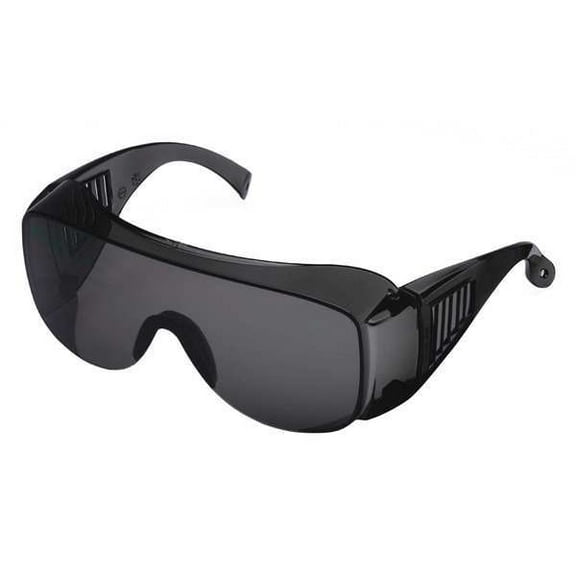 Condor Visitor, Safety Glasses, Anti-Scratch, Gray Lens, Gray Frame, Frameless