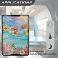 thumbnail image 5 of POLERO Tropical RV Door Window Shade for Total UV Protection, Plumeria Hibiscus Floral Half-Fold Design Window Sunshade Blinds for Camper Windows Travel Trailer Camping Accessories 17.3" x 26", 5 of 7