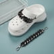 thumbnail image 1 of Marca de lujo Croc Charms Mujer Diseñador Zapatos Charms Croc Cadenas Decoración de zapatos DIY Desmontable para reutilizar Zapatillas Accesorios Italia Gao Jinjia LED, 1 of 2