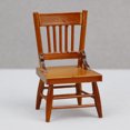thumbnail image 2 of Silla Dollhouse a escala 1:12 para muebles artesanales de madera en miniatura, 2 of 3