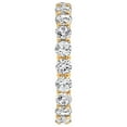 thumbnail image 2 of GEMOUR Yellow Gold Plated Sterling Silver 2.5 ct Round Cut Cubic Zirconia Eternity Ring, Size 8, 2 of 4