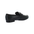 thumbnail image 2 of Aqua Womens Kim Leather Slip-On Fashion Loafers, Black, 7.5, 2 of 2
