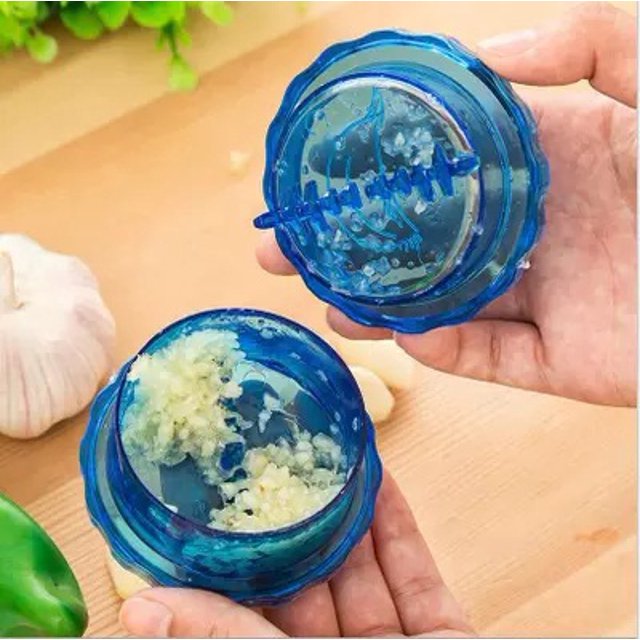 10 piezas picadora azul picadora de carne y trituradora de ajo caja de plástico multifuncional prensa de ajo triturador pelador triturador herramienta de cocina giratoria para cocina