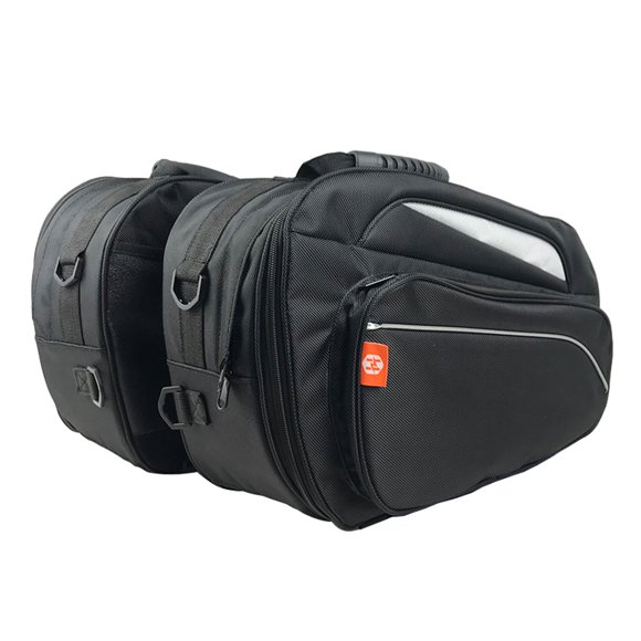 Amdohai Motorcycle Side Saddlebag Waterproof Motorcycle Side Luggage Touring Adventure Saddlebag Tool Bag 2pcs Black