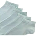 thumbnail image 4 of SERISIMPLE Women Viscose Bamboo Ankle Socks Low Cut Thin Sock Lightweight Pastal Color Soft Sock 5 Pairs (Blue-green, Small), 4 of 6