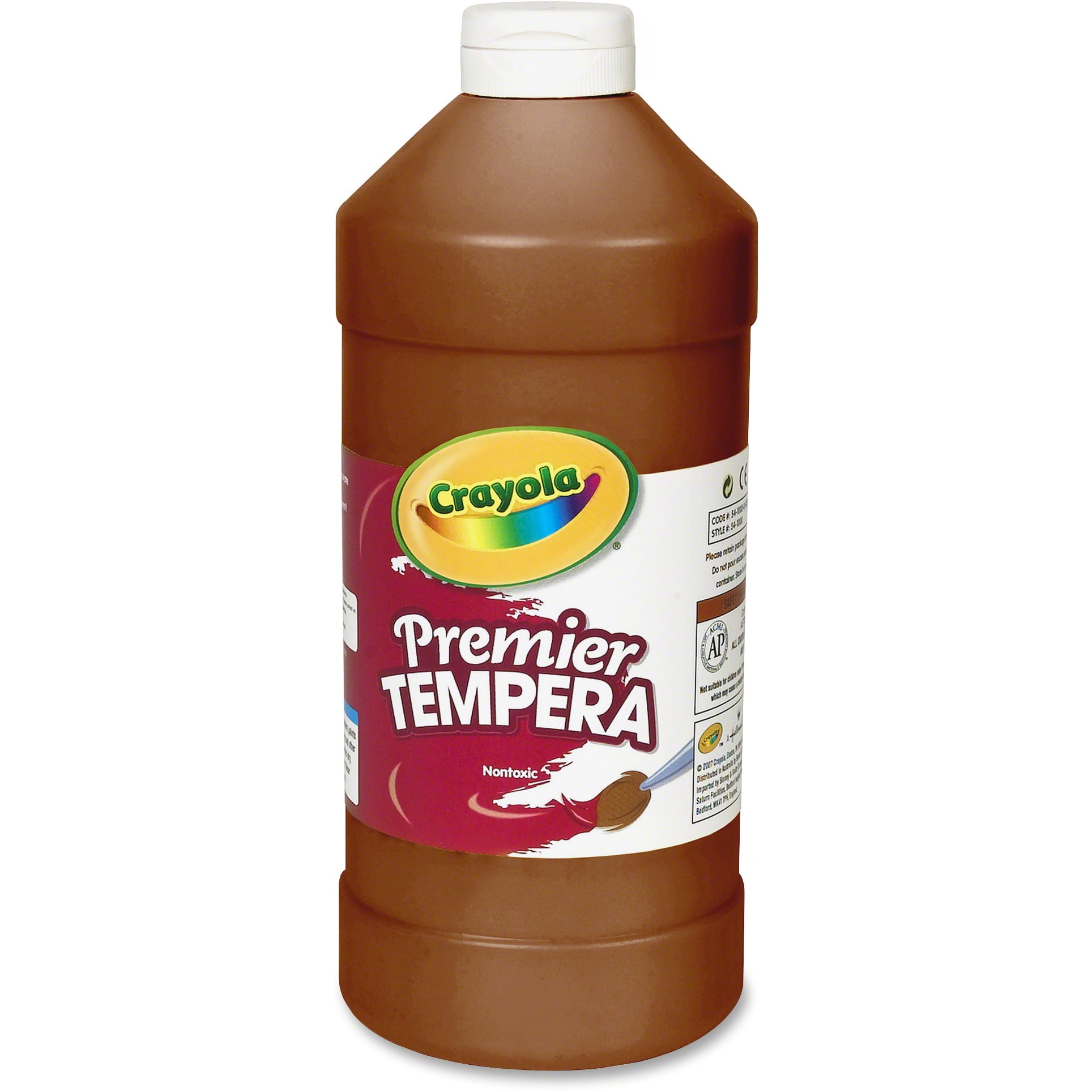 Crayola Premier Tempera Paint, Brown, 32 Oz