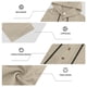 thumbnail image 4 of Blusa informal de manga larga con capucha para hombre, con cordón ajustable, de poliéster, con botones y cuello alto para playa, 4 of 5