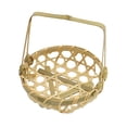 thumbnail image 4 of Cesta tejida decorativa multifuncional con asa, cesta de bambú, cesta de almacenamiento para S, 4 of 9