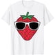 thumbnail image 1 of Camiseta divertida con diseño de fresa para mujeres y hombres, 1 of 2