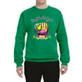 thumbnail image 2 of Wild Bobby, Colorful Softball Girl, Sports, Unisex Crewneck Graphic Sweatshirt, Kelly, Medium, 2 of 5