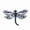 172 blue dragonfly brooch, variant on 1pcs Rhinestone Dragonfly Brooch Set, Crystal Insect Lapel Pins for Women, Colorful Animal Jewelry for Dress Coat Bags