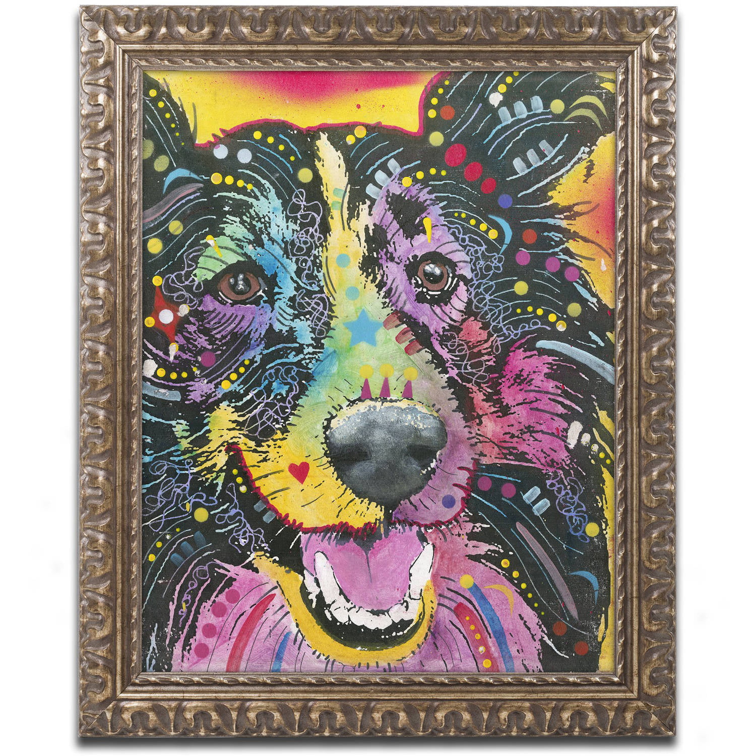 Smiling Collie by Dean Russo Dog Print 8x10 