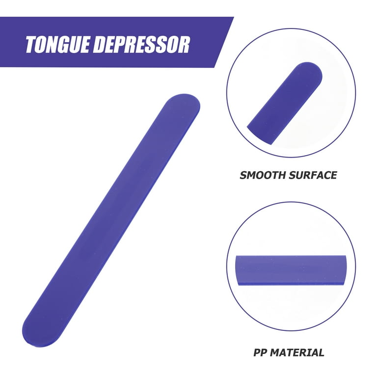 25pcs Professional Tongue Depressors Plastic Stirring Sticks Tongue  Depressor Sticks