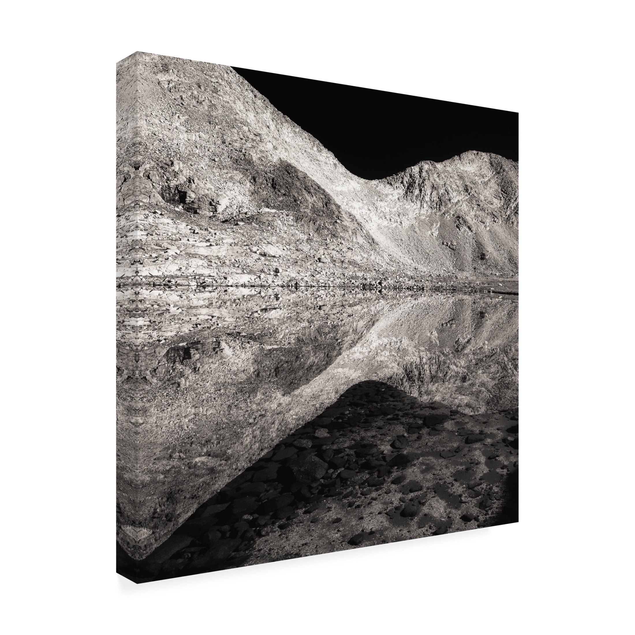 Canvas Wall Art - James K. Papp 'Reflection Below The Pass' Wall Art for Living Room, Bedroom, or Office Décor by Trademark Fine Art - 18 x 18 Inches