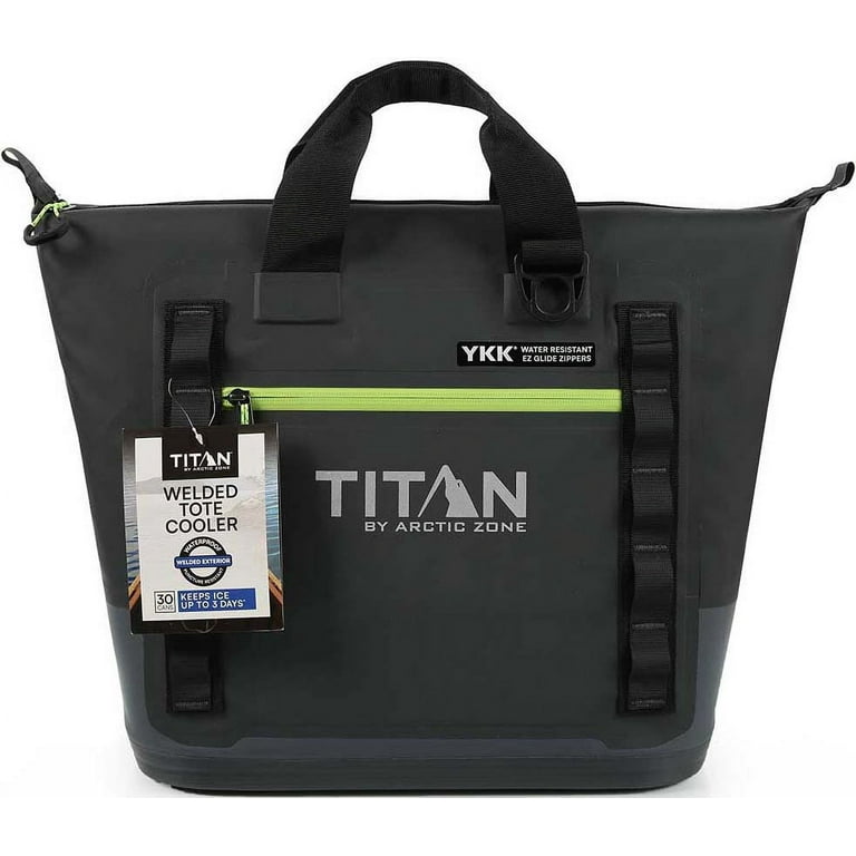 Titan by Arctic Zone 30 Can Welded Tote High Performance Thermocooler Black Green Count per Pack 1 Volume Capacity 18 Qts. Walmart