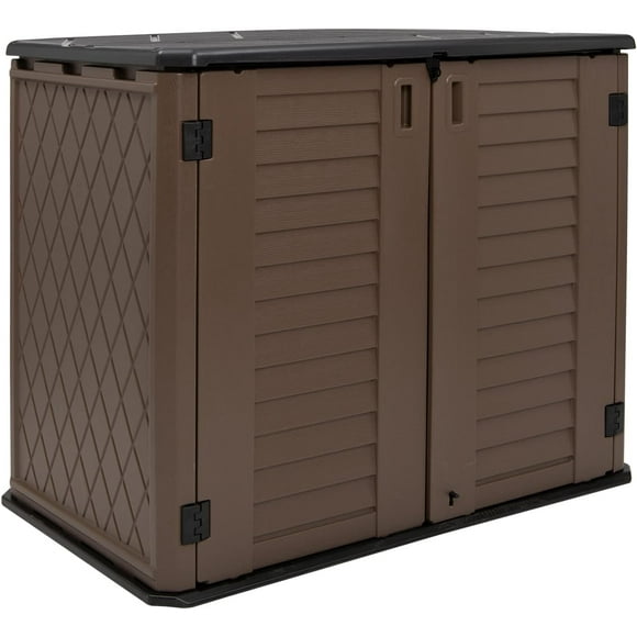 Horti Cubic 26 cu. ft. Outdoor Horizontal Storage Shed